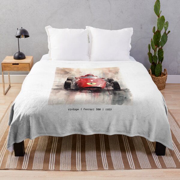 Item preview, Ferrari 500 Vintage 1953 F1 Watercolour Painting Print designed and sold by PicTechNowArt.