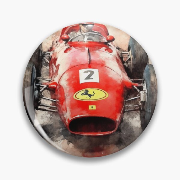 Item preview, Ferrari 500 Vintage 1953 F1 Watercolour Painting Print designed and sold by PicTechNowArt.