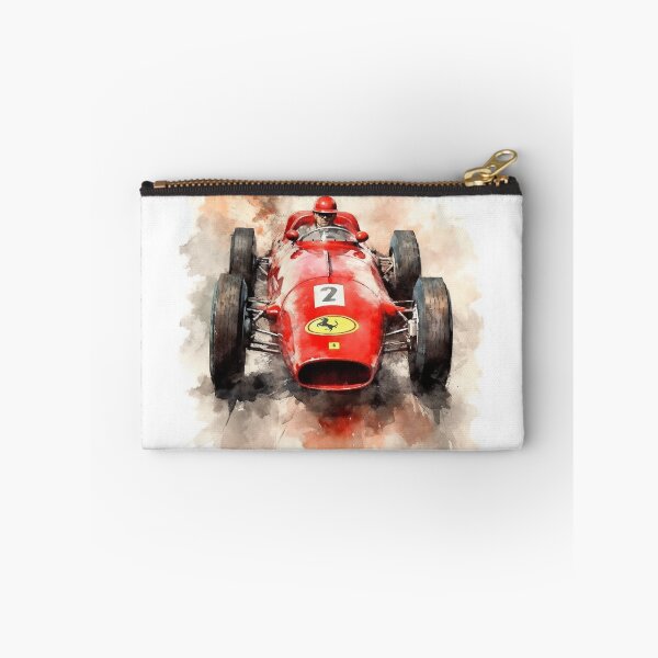 Item preview, Ferrari 500 Vintage 1953 F1 Watercolour Painting Print designed and sold by PicTechNowArt.
