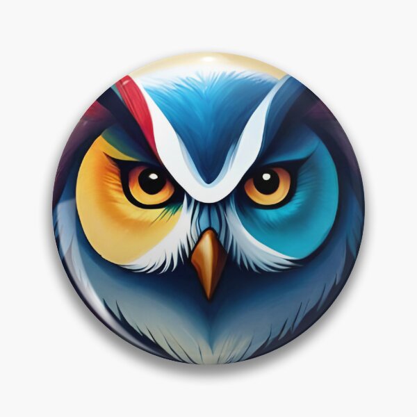 Item preview, Owl Bird Night Moon Water Color Nature Wildlife Art designed and sold by PixelCraving.