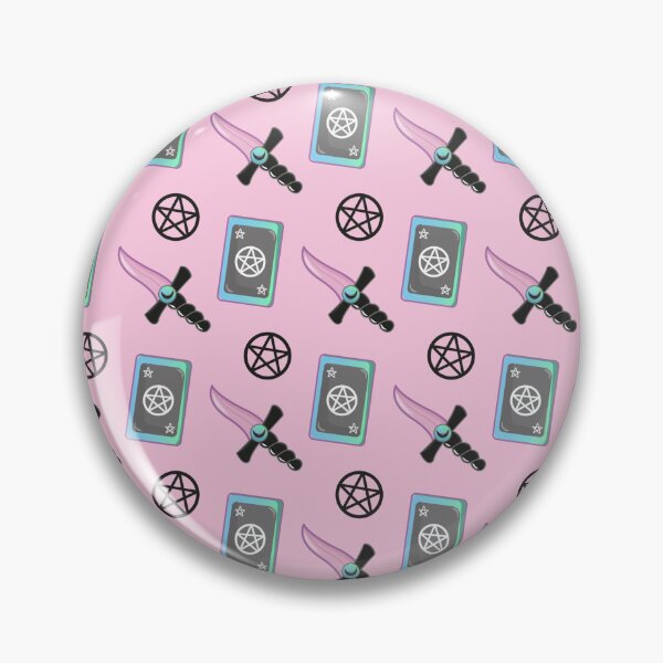 Aperçu de l'œuvre Pastel Goth Pentagram Pink Pattern créée et vendue par moriahvanta.