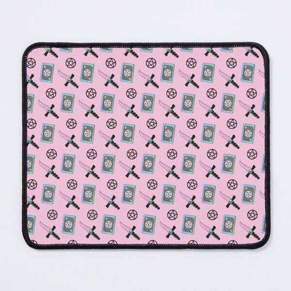 Aperçu de l'œuvre Pastel Goth Pentagram Pink Pattern créée et vendue par moriahvanta.