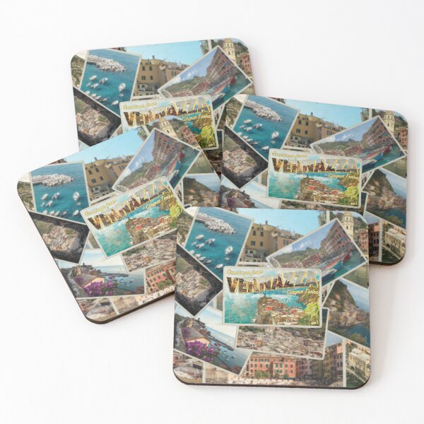 Item preview, Greetings from Vernazza Cinque Terre Vintage style retro souvenir designed and sold by DeveloperProp0.