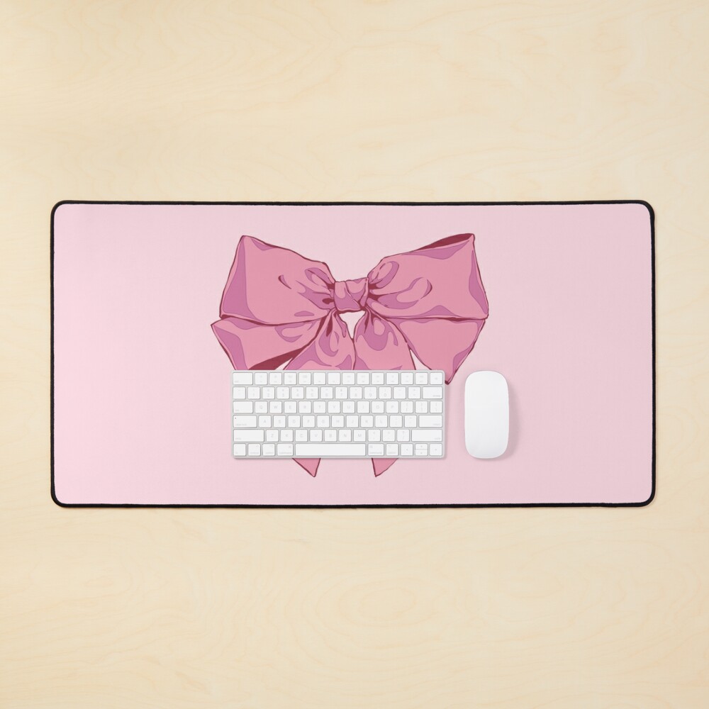 The cute pink bow ribbon  Poster for Sale by MinimalAnGo