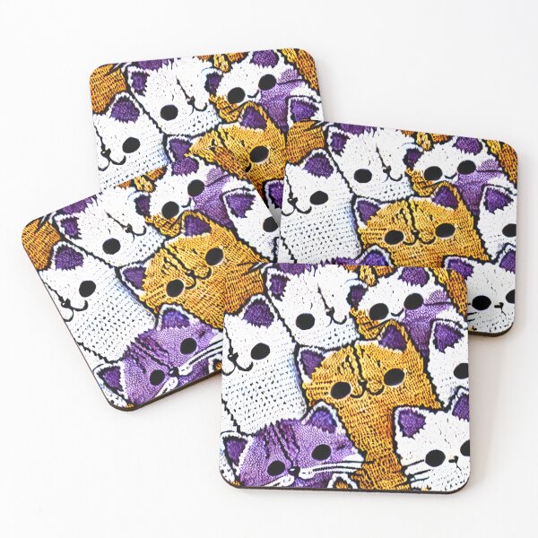 Item preview, Cat Sock Puppets - Playful Pattern Delight designed and sold by ZenEverAI.