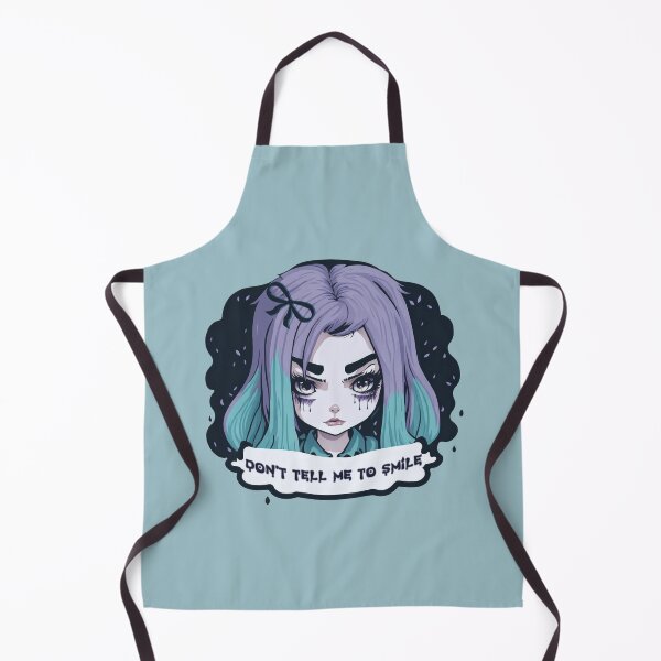 Item preview, don't tell me to smile, pastel goth girl designed and sold by sofiahawk.