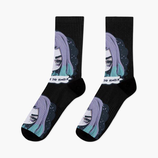Item preview, don't tell me to smile, pastel goth girl designed and sold by sofiahawk.