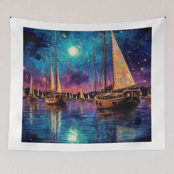 Item preview, Sailboat in Harbor Anchor Ships Yacht Cruise Sailing Ship The Lovers Voyage Cruise Ship Cruising Family Cruise Family Vacation Destination designed and sold by kknurass.