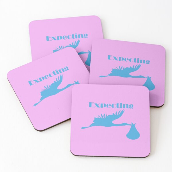 Item preview, Stork Delivering Baby - blue version designed and sold by DesignsbyJBird.