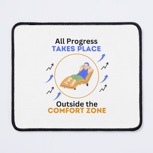 Item preview, All progress takes place outside the comfort zone designed and sold by JolieMastery.