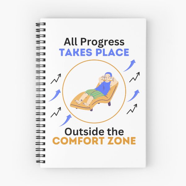Item preview, All progress takes place outside the comfort zone designed and sold by JolieMastery.