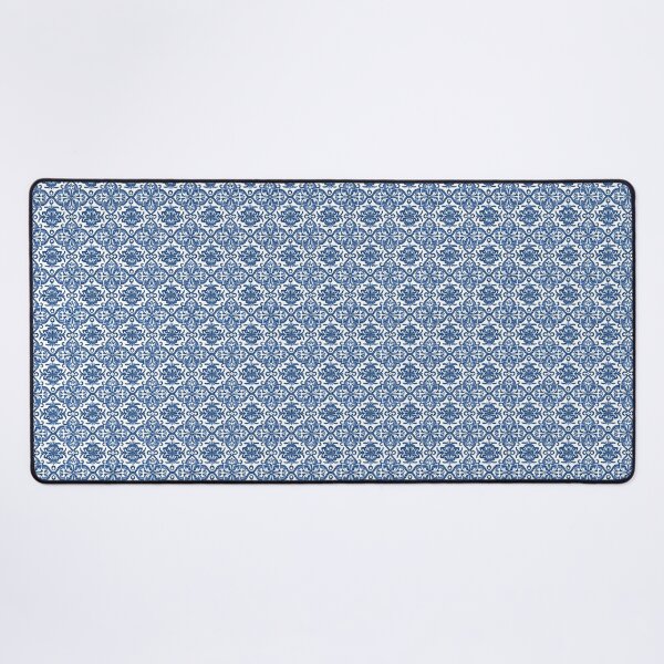 Item preview, Elegant Blue and White Floral Tile Pattern designed and sold by GiveMeMood.