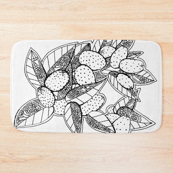 Item preview, California Kumquats Black and White Pen and Ink Drawing designed and sold by RhondaChase.