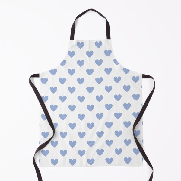 Item preview, Sky blue heart print on white designed and sold by LittleBettyMakes.