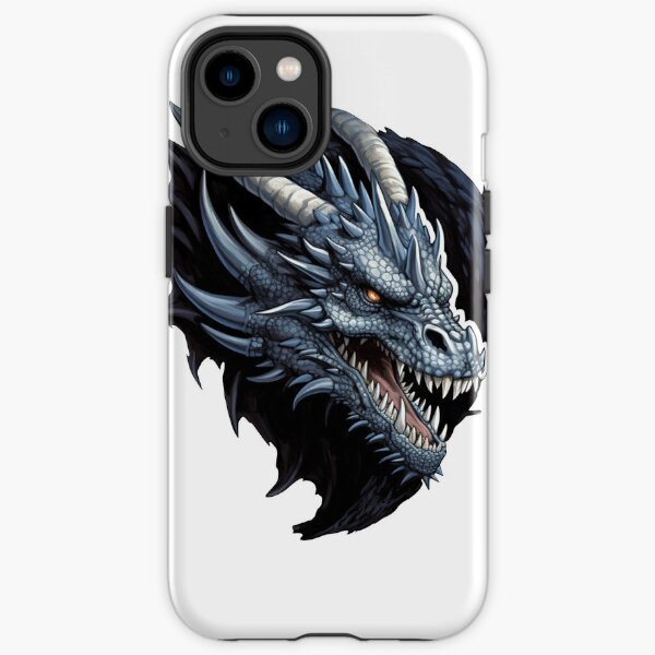 Detailed Black Dragon Head iPhone Tough Case