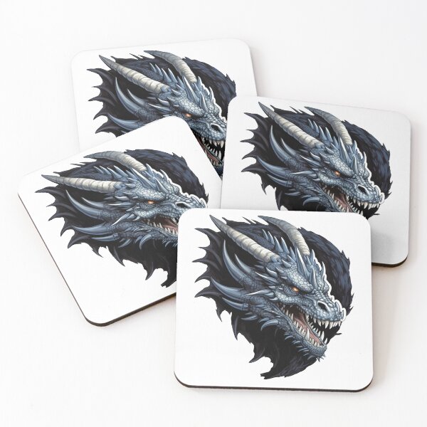 Item preview, Detailed Black Dragon Head designed and sold by epically.