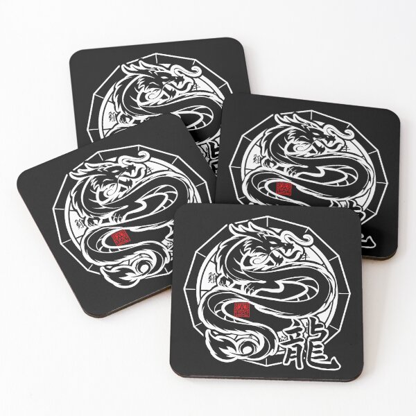 Item preview, Dragon Chinese Zodiac Sign Lunar New Year Tribal Design designed and sold by loshimizuDesign.