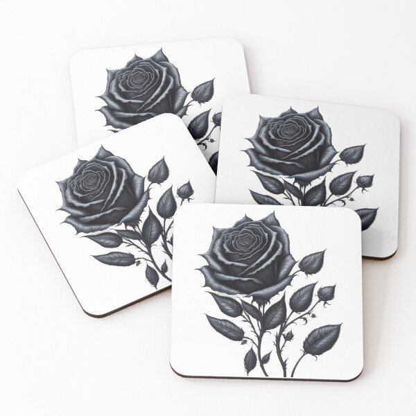 Item preview, Black Stemmed Rose Design designed and sold by TGAL2.