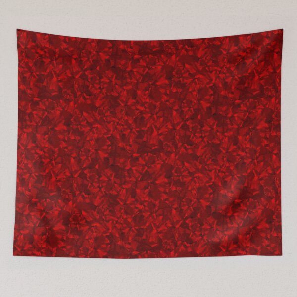 Item preview, Leaf Crystal Half-drop Red Repeat 5748 designed and sold by Art in My Loft.