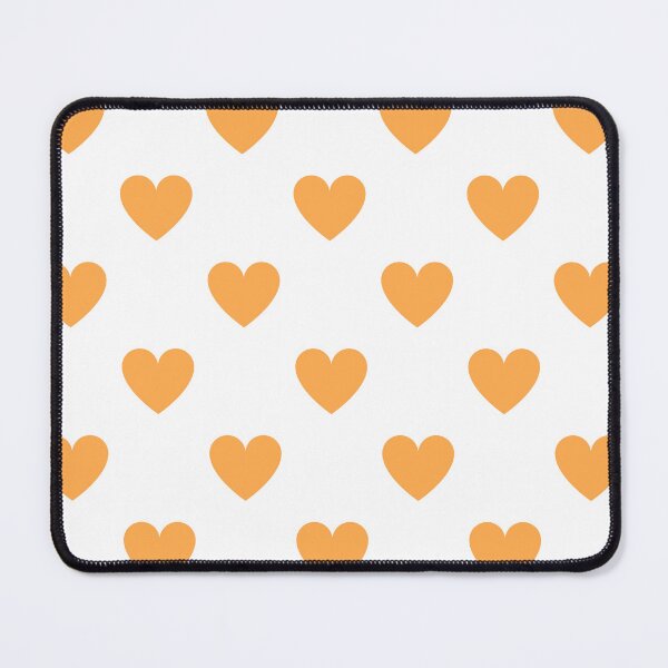 Item preview, Orange heart print on white designed and sold by LittleBettyMakes.