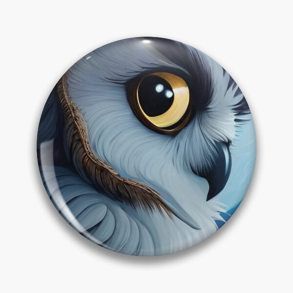 Item preview, Owl Bird Night Moon Water Color Nature Wildlife Art designed and sold by PixelCraving.