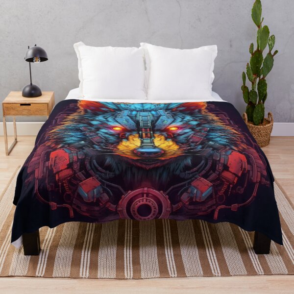 Item preview, Colorful Cyber Wolf for Cyber-Gangsters designed and sold by NapNapSleeper.