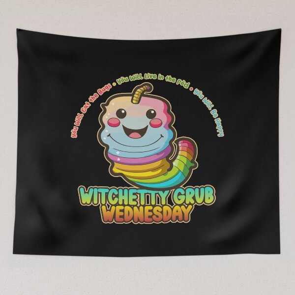 Item preview, Witchetty Grub Wednesday Kawaii Bug Buffet designed and sold by danielliamgill.