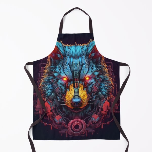 Item preview, Colorful Cyber Wolf for Cyber-Gangsters designed and sold by NapNapSleeper.