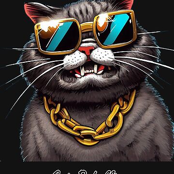 Cat Gangsta With Sun Glasses And Gold Chain T-Shirt Cat Gangsta With Sun Glasses And Gold Chain T-Shirt