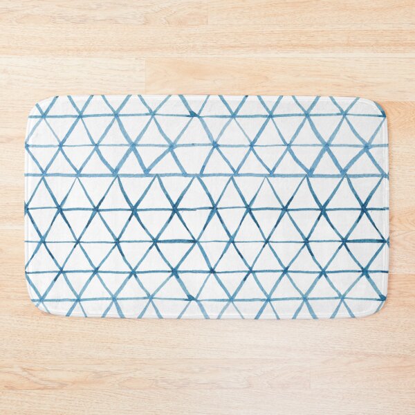 Item preview, Indigo Geo Triangle Pattern designed and sold by sofiahawk.