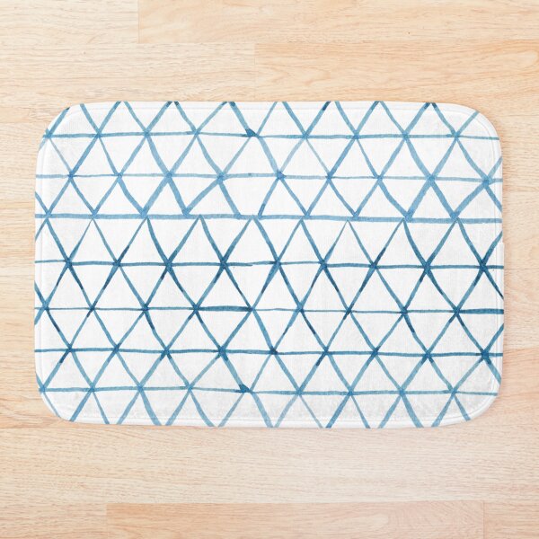 Item preview, Indigo Geo Triangle Pattern designed and sold by sofiahawk.