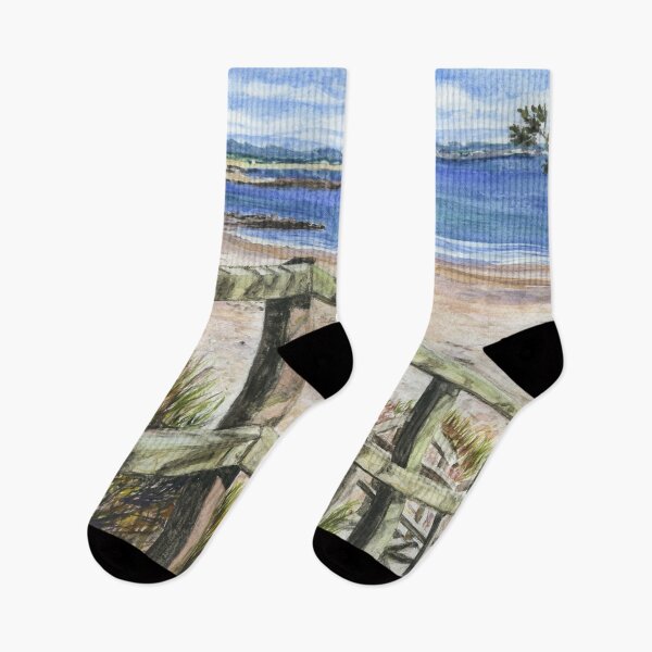 Item preview, The View Down to Traeth Llydan or Silver Bay on Ynys Cybi / Holy Island, Ynys Môn / Anglesey  designed and sold by LymphomaLass.