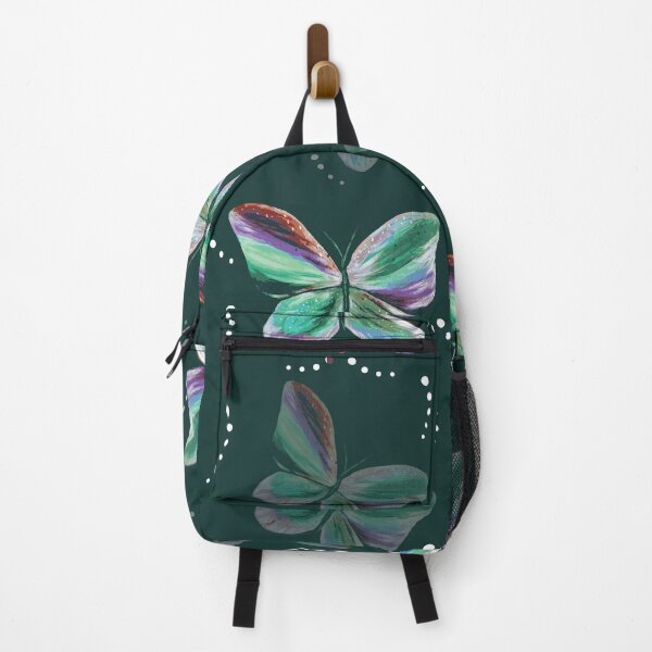 Item preview, Colorful Butterflies Dark Green designed and sold by Freshinkshop.