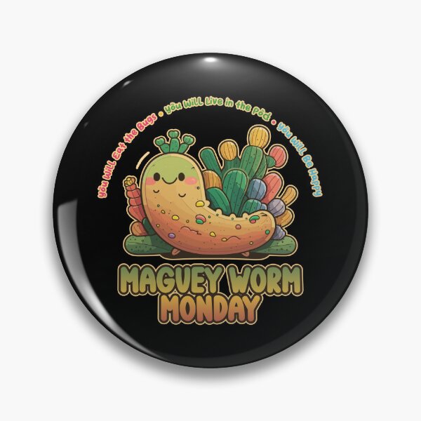 Item preview, Maguey Worm Monday Kawaii Bug Buffet designed and sold by danielliamgill.