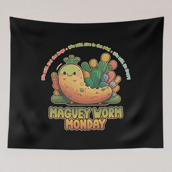 Item preview, Maguey Worm Monday Kawaii Bug Buffet designed and sold by danielliamgill.