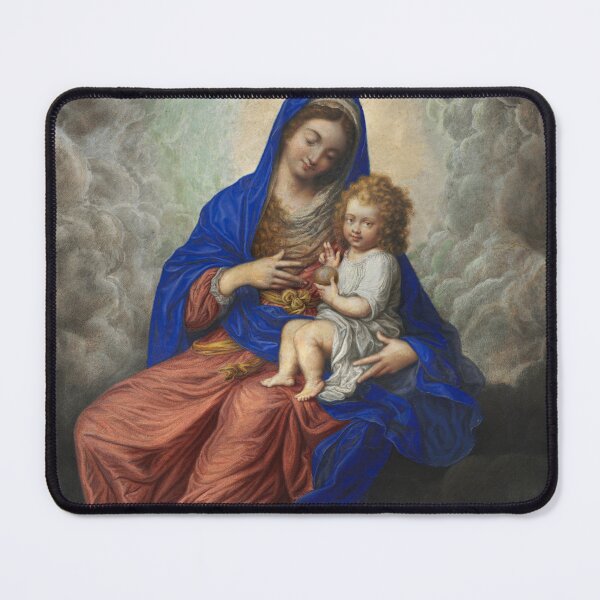 Item preview, Madonna and Child in Glory | Isaac Oliver | 1617 Baroque Biblical Art designed and sold by CJET.