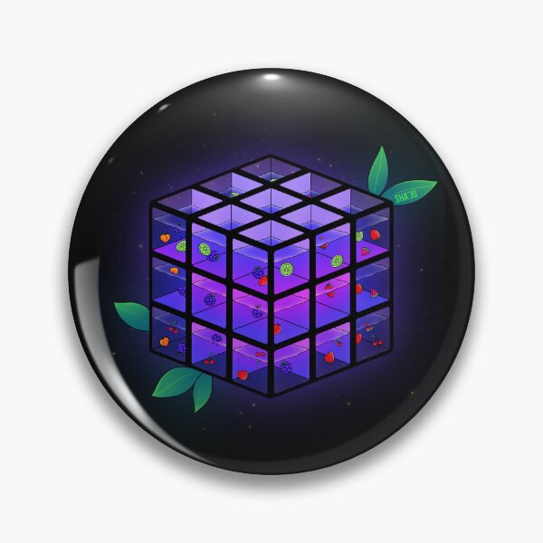 Item preview, Purple fruit fluid glowing Rubik's cube designed and sold by Shaju.