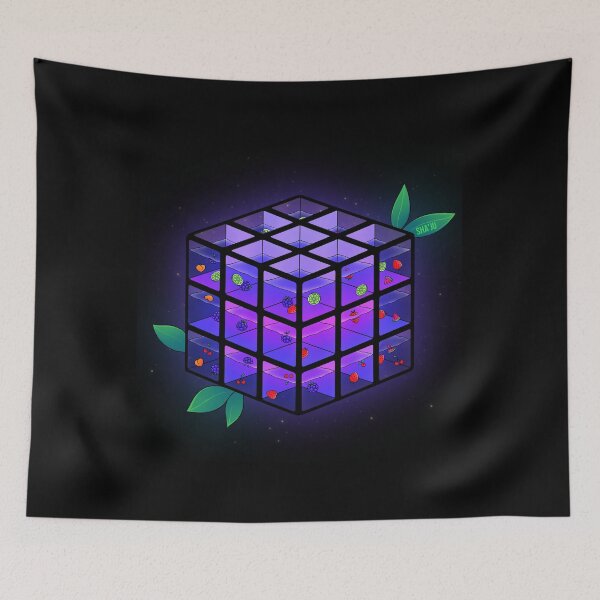 Item preview, Purple fruit fluid glowing Rubik's cube designed and sold by Shaju.
