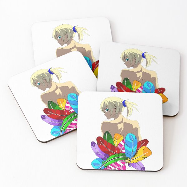 Item preview, Anime / Manga girl behind rainbow feathers designed and sold by MaveArts.