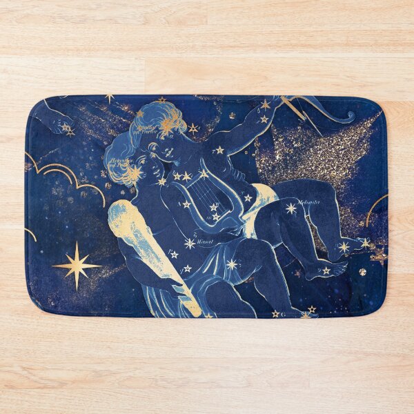 Item preview, Blue Gemini Constellation with Moon and stars designed and sold by DarkstarDesign.
