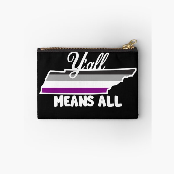 Artikelvorschau, Tennessee Pride – „Y'all Means All“ – Asexuelle Flagge – Weiß entworfen und verkauft von CUKat23.