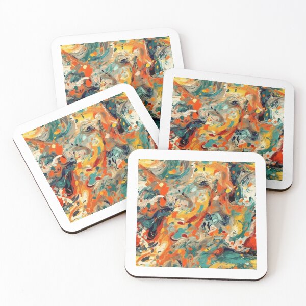 Item preview, Vibrant Patterned Art Print - Fluid and Abstract Motifs designed and sold by GiveMeMood.