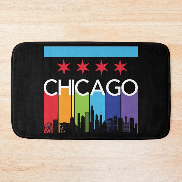Item preview, Chicago Skyline Colorful Rainbow designed and sold by Highway24.