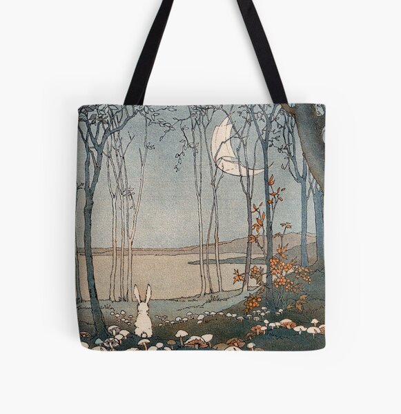 Item preview, Bunny and the New Moon - Shirley Kite designed and sold by forgottenbeauty.