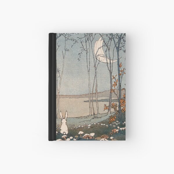 Aperçu de l'œuvre Bunny et la nouvelle lune - Shirley Kite créée et vendue par forgottenbeauty.