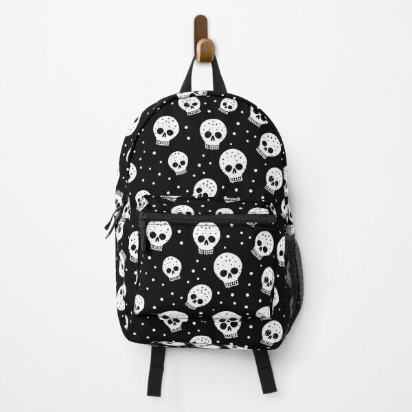 Item preview, Black and white skull pattern designed and sold by Arti_choke.