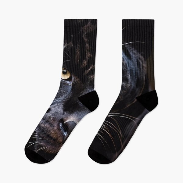 Item preview, Mesmerizing Gaze - Powerful Black Panther with Piercing Eyes designed and sold by SweetWhiskers.