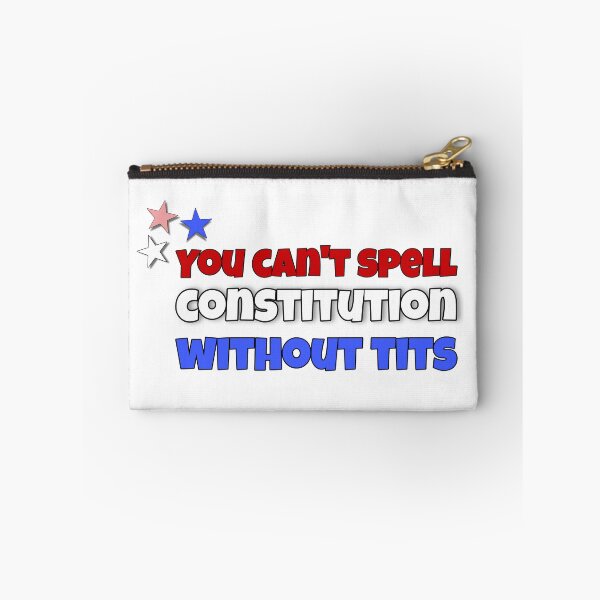 Item preview, Red, White & Royal Blue - U cant spell constitution without tits designed and sold by SpookyStar29.