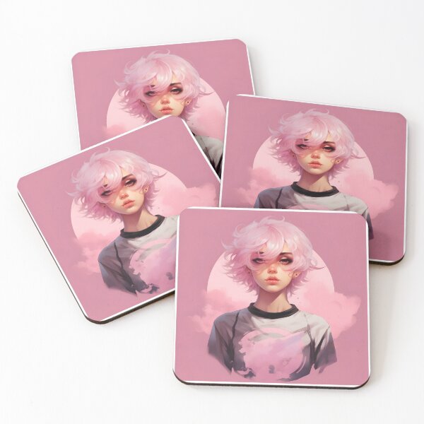 Item preview, Femboy Pastelgoth Pink Boi Anime Character designed and sold by FemboySakura.