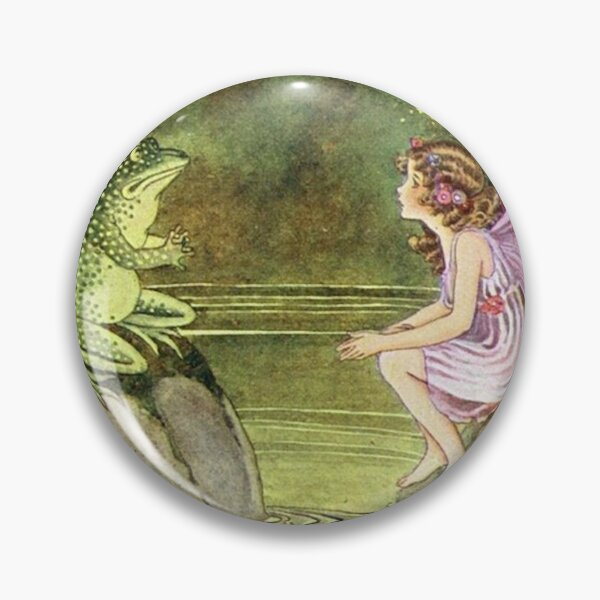 Item preview, Frog and Fairy Talking -Ida Rentoul Outhwaite designed and sold by forgottenbeauty.